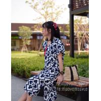 ราคา ชุดเดรสผ้าฝ้ายมัดย้อม ร้านมัดย้อมสไตล์ (2934296754)