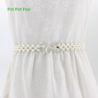 ราคา แฟชั่นเข็มขัดเข็มขัดสไตล์เอวยางยืดสายรัดเอวรูปโซ่มุก (5059386827)