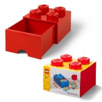 ราคา LEGO กล่องลิ้นชักเลโก้ กล่องใส่เลโก้ กล่องเก็บของ Brick Drawer 4 สีแดง RED 25x25x18 cm (10127348687)