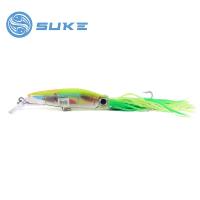 ราคา เหยื่อตกปลา Suke 14 ซม 40 กรัมปลาหมึก Bionic เหยื่อปลอมซิลิโคนอ่อนประดิษฐ์เหยื่อกับตะขอ Spinning เหยื่อตกปลาทะเลหนวดเครายาวปลาหมึก Bionic เหยื่อปลอม (16973273067)