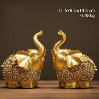 ราคา เรซิ่นช้างจมูกความมั่งคั่งของพระเจ้าตกแต่งรูปปั้นเซนรูปปั้นช้าง ตกแต่งเดสก์ท็อประเบียงไทย (17062499111)