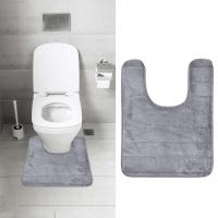 ราคา เสื่อกันฝาชักโครกสำหรับห้องน้ำพรมผ้าฝ้ายความทรงจำรูปตัวยูผ้ากำมะหยี่สีแสดพรมที่ประตูรูปเสือช้ากันกัน (20626869828)