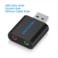 ราคา LUNA electronic accessories Vention การ์ดเสียง USB To Jack 3 5มม อะแดปเตอร์ USB Audio Interface การ์ดเสียงภายนอกสำหรับ PC PS4ชุดหูฟังหูฟัง USB Soundcard (16381766706)