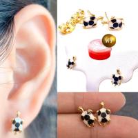 ราคา สุปราณี S R GOLD ต่างหูนำเข้าลงยาหุ้มทองคำแท้ แถมฟรีตลับ (970636760)