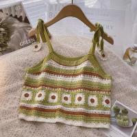 ราคา เสื้อถักสายเดี่ยว เสื้อสายเดี่ยวผูกแขน เสื้อครอปไหมพรม ครอปสายเดี่ยว น่ารักสดใสมากๆ (16387249797)