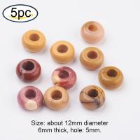 ราคา Beebeecraft 2 5 pc Natural Rose Quartz Stone European Beads Rondelle Large Hole Beads Slide Charms Mini Loose Spacer Beads Chains for DIY Bracelet Earring Necklace Jewelry Making (16618906203)