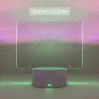 ราคา I Know Acrylic Dry Erase Board With Stand Clear Desktop Note Memo White Board Colorful LED Light Up Message Board Acrylic Memo Board Tablet With White Marker For Writing List Office Home (15014963075)