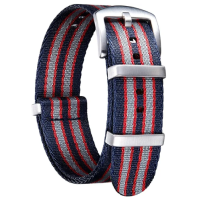 ราคา สายนาฬิกา สายนาโต้ Nato Strap คุณภาพดี สายหนา บัคเคิ้ลแข็งแรง ขอบไม่รุ่ย 20mm 22mm (14179882317)