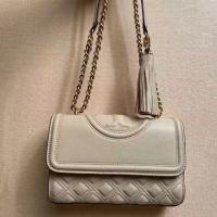 ราคา 2023 new Tory Burch Fleming Series Small Dual use Smooth Leather Single Shoulder Bag Crossbody Bag (20015793653)