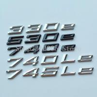 ราคา NEW New Font Numbers Letters 330e 530e 740e 740Le 745Le Top ABS Emblem for BMW e car Electric Power Car Trunk Nameplate Logo Sticker (16464520769)