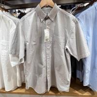 ราคา UNIQLO เสื้อแขนสั้นคู่สำหรับทั้งหญิงและชาย U Oxford เสื้อแจ็คเก็ตเสื้อเชิ้ตลำลองธุรกิจ457787 447008ต้นฉบับญี่ปุ่น (20800091448)