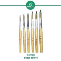 ราคา สง่า มะยุระ พู่กันสง่าชนิดหัวกลม พู่กันกลมขนพิเศษ พู่กันสง่าขนพิเศษ พู่กันเบอร์ 7 12 (12736629408)