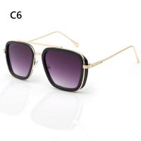 ราคา ANQII วินเทจ สี่เหลี่ยม แว่นตา กรอบโลหะ แว่นสายตาสำหรับผู้ชายผู้หญิง แว่นกันแดดไอรอนแมน แว่นกันแดดสไปเดอร์แมน แว่นกันแดด Tony Stark (14355462359)