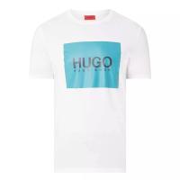 ราคา Hugo Boss Dolive Tshirt White With Blue Print Genuine S3Xl (19707193151)
