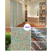 ราคา ฟิล์มติดกระจก สติ๊กเกอร์ติดกระจก กว้าง90cm ยาว100cm 200cm Window Film ติดหน้าต่าง ประตู มีกาวในตัว (10196376354)