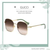 ราคา แว่นกันแดด GUCCI รุ่น GG1143SA 002 SIZE 59 MM GOLD GOLD BROWN (18294282059)
