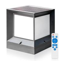 ราคา โคมไฟหัวเสา ไฟหัวเสาโซล่า ไฟติดรั้ว ไฟรั้วหน้าบ้าน ไฟปักสนาม โคมไฟโซล่าเซลล์ เปิด ปิดอัตโนมัติ ปรับได้ 3 สี กันน้ำ Soonbuy (18948263445)