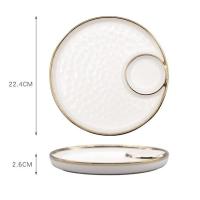 ราคา จานหลุม จานเซรามิค หลุมใส่น้ำจิ้ม จานเกี๊ยวซ่า มีให้เลือก 3สี พร้อมส่ง (13276110507)