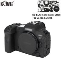 ราคา Kiwifotos ฟิล์มกันรอยสำหรับกล้อง3M สีดำฟิล์มกันรอยสำหรับ Canon EOS R5เงากล้องสีดำสติ๊กเกอร์ตกแต่งอุปกรณ์ป้องกันฝาครอบฟิล์มสำหรับแคนนอน R5กล้องคาร์บอนไฟเบอร์สีดำ (6375954905)