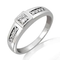 ราคา แหวนหมั้นหญิง ทอง 18KT ประดับเพชร น้ำหนักรวม 0 20 กะรัต คุณภาพเพชร F VS (10508534484)