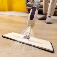 ราคา SuperHome Spray Mop สเปรย์ม็อบ ไม้ถูพื้นไม้ถูพื้นพ่นน้ำ ม๊อบดันฝุ่น หมุนได้ 360 องศา ไม่กินพื้นที่ (17888372440)