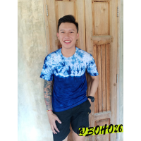 ราคา เสื้อยืดมัดย้อมคราม เสื้อมัดย้อม ลายเมฆคราม (2656056010)