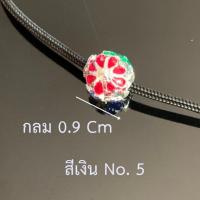 ราคา ลูกปัดลงยา ลูกปัดชุบเงิน ลงยาเย็น สร้อยพระลงยา สร้อยกะลา อุปกรณ์ร้อยสร้อย ตะขอพระ สร้อยพระ (10099601686)