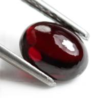 ราคา 2 45 ct โกเมน Garnet สีแดงอมส้ม ทรงไข่หลังเบี้ย (16997831161)