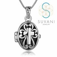 ราคา SUVANI เงินแท้ 92 5 ล็อกเก็ตไม้กางเขน แนววินเทจ ล็อกเก็ตพร้อมสร้อยคอ เครื่องประดับเงินแท้ (21083358442)