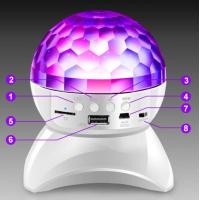 ราคา ไฟดิสโก้เทค มีแบตในตัว ไฟเทค ไฟปาร์ตี้ พร้อมลำโพง MP3 ไฟเต้นตามจังหวะเพลง MP3 LED Magic Ball Light SB1495 (19829253975)