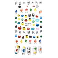 ราคา สติ๊กเกอร์ติดเล็บ 3D ลายการ์ตูน Nail Sticker 3D SHE ชุดที่ 2 (8219245403)