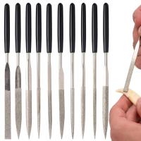ราคา 10pc Needle File Set Files For Metal Glass Stone Jewelry Wood Carving Craft Tool (20683666355)