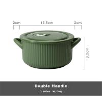 ราคา JustLiving ถ้วยน้ำซุปก๋วยเตี๋ยวเซรามิกชามอบ Mangkuk Bertutup สำหรับร้านอาหารถ้วยก๋วยเตี๋ยวมือเดียว สองมือพร้อมด้ามจับคู่ชามราเม็งพิมพ์ลายสำหรับหอพักนักเรียน (17138752447)