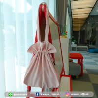 ราคา PAMPAS กระเป๋าสะพายไหล่ กระเป๋าผ้าหูรูด กระเป๋าผ้า รุ่น Waffle Bag 2 in 1 สามารถสะพายได้ 2 แบบ (19779966661)