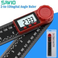 ราคา Ready stock SAVIO 200mm Digital Protractor Ruler Inclinometer Goniometer Level Measuring Tool Electronic Angle Gauge Angle Ruler 0 360 (9426227176)