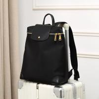 ราคา Backpack womens 2023 new Longchamp commuting computer bag large capacity Oxford cloth backpack student schoolbag travel bag (20175343448)