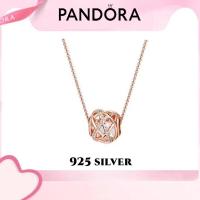 ราคา Pandora เงิน925 สร้อยคอ สร้อยคอกาแล็กซี่ Openwork Galaxy Necklaceของขวัญสำหรับคนพิเศษ ของแท้ 100 (18727456252)