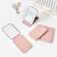 ราคา กระจกแต่งหน้าพับได้แบบพกพาบางเฉียบกระจกเงาโต๊ะเครื่องแป้งหรี่แสงได้กระจกพกพาสำหรับการเดินทางโต๊ะเครื่องแป้ง (20602031297)