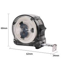 ราคา ตลับเมตรพกพา 3 5 m ตลับเมตรใส ตลับเมตร พร้อมตัวล็อคสายวัด ตลับเมตรหุ้มยาง ความยาว 3เมตร 5เมตร หน่วยวัดเป็นเซนติเมตร Seabuy (19245284721)