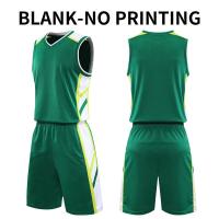 ราคา Men Basketball Jerseys Breathable Basketball Uniform Sets Training Shorts Basketball Shirts Custom Name Number Print (11795906542)
