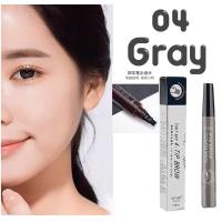 ราคา ดินสอเขียนคิ้ว 4 มิติ เนื้อลิควิด แปรง 4 หัว กันน้ำ ติดทนนาน (14414169976)