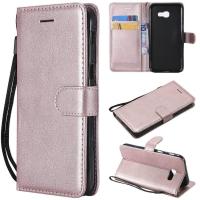 ราคา FUCASE Samsung Galaxy A5 2017 กรณี สีดำช่องเสียบบัตร สนับสนุน กระเป๋าเงินแบบกลับด้านได้และสีทึบสำหรับ Samsung Galaxy A5 2017 5 2 (564478229)