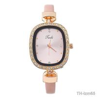 ราคา Trendy Simple Scale Womens Watch Fashion Luxury Diamond set Exquisite Square Quartz (19291658628)