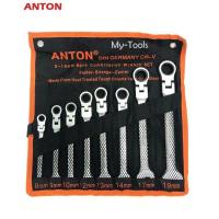 ราคา ชุดประแจแหวนฟรี พับได้ 8 ตัวชุด ANTON (1076748244)