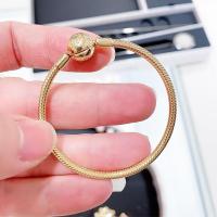 ราคา Pandoraˉ shine series 18K gold plated basic bracelet womens bracelet แพนดอร่า Shine Series สร้อยข้อมือผู้หญิงเคลือบทอง 18K ขั้นพื้นฐาน (16878668233)