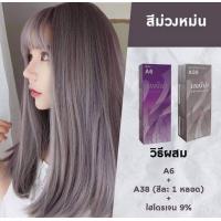 ราคา Berina เบอริน่า ยาย้อมผม A6 A38 สีม่วงหม่น แพคคู่ x2 กล่อง ถ้วยย้อมผมคละแบบ 1 ชิ้น (14014101761)