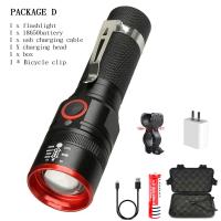 ราคา T6 Telescopic Focus ไฟฉายกันน้ำชาร์จ USB ไฟฉาย LED XML T6 ไฟฉาย LED ซูมไฟฉาย 18650 พร้อมสาย USB แคมป์ปิ้ง z40 (4831022572)