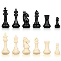ราคา ชุดหมากรุกสากลมาตรฐาน German Knight Black White Chess Set มีตัวหมากรุกให้เลือก 4 แบบ (16913989400)