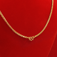 ราคา สร้อยคอ 14K ลายผ่าหวายมนกลาง ยาว 18 นิ้ว (16533067986)