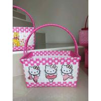 ราคา กระเป๋าตะกร้าสานพลาสติกลายคิตตี้ขนาด 8 12 6 5 นิ้ว (8152185228)